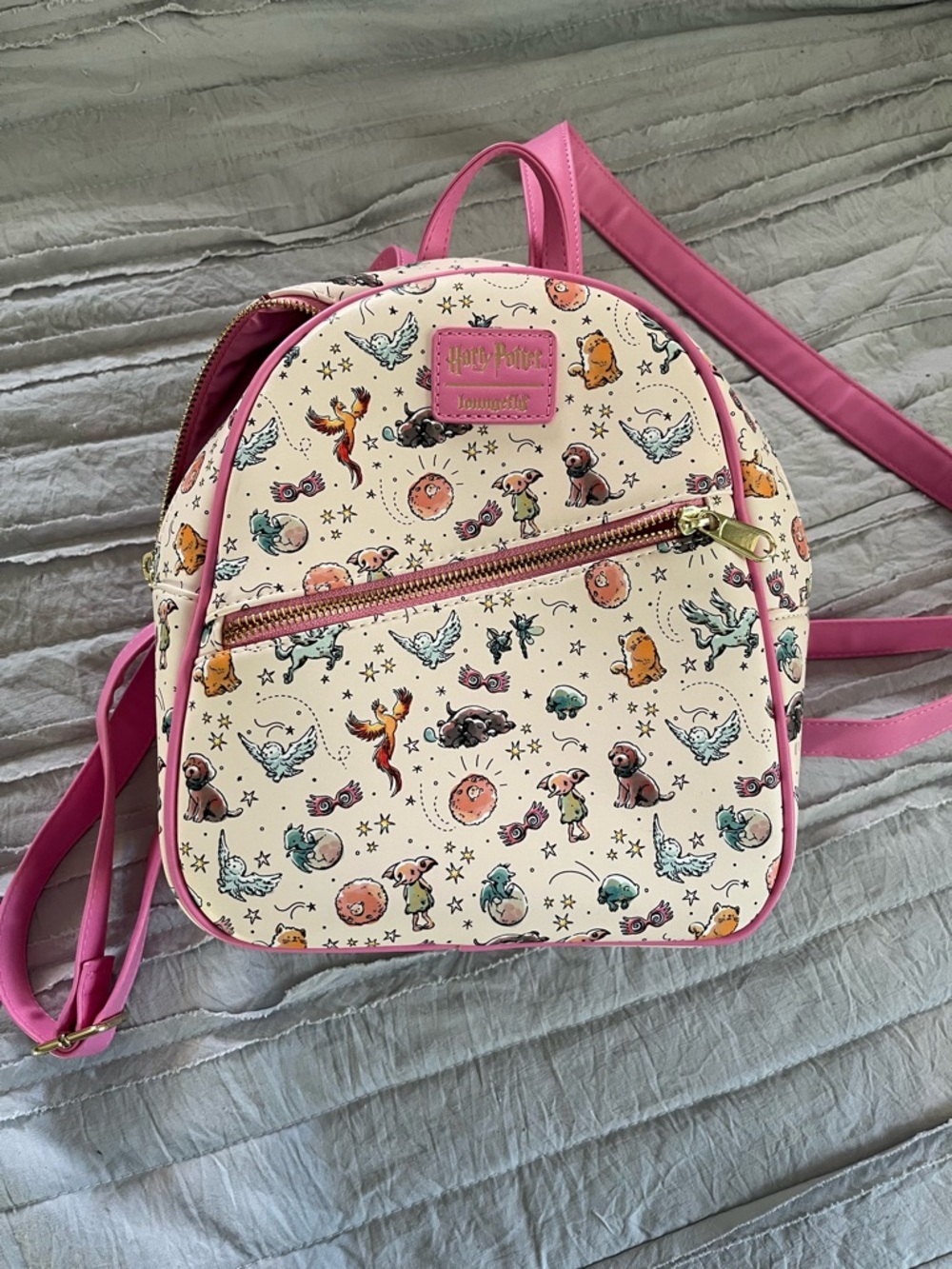 Loungefly  Pink Harry Potter Luna Lovegood Magical Creatures Mini Backpack